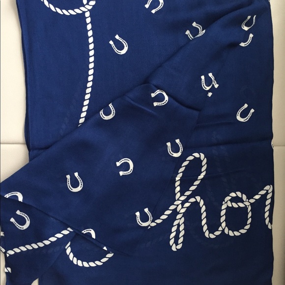 Brand New Kate Spade Howdy Oblong Horseshoe Scarf - Picture 6 of 6